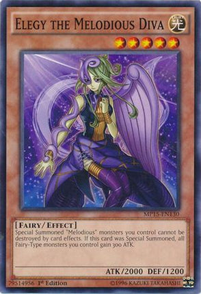 Elegy the Melodious Diva (Common / Short Print) [MP15-EN130] 1st Edition