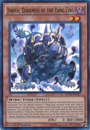 Jiaotu, Darkness of the Yang Zing (Ultra Rare) [MP15-EN151] 1st Edition