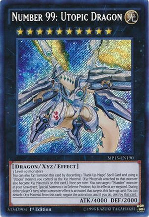 Number 99: Utopic Dragon (Secret Rare) [MP15-EN190] 1st Edition
