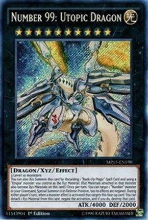 Number 99: Utopic Dragon [MP15-EN190] Secret Rare