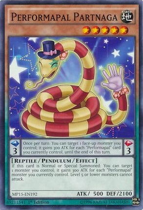 Performapal Partnaga (Common / Short Print) [MP15-EN192] 1st Edition