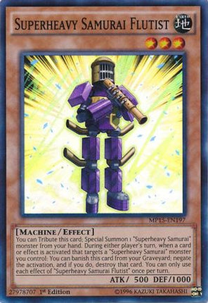 Superheavy Samurai Flutist (Super Rare) [MP15-EN197] 1st Edition