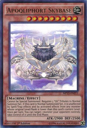 Apoqliphort Skybase (Ultra Rare) [MP15-EN211] 1st Edition