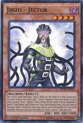 Jinzo - Jector (Super Rare) [MP15-EN214] 1st Edition