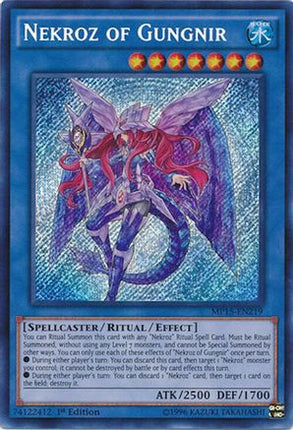 Nekroz of Gungnir (Secret Rare) [MP15-EN219] 1st Edition
