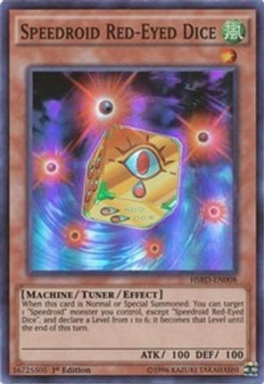 Speedroid Red-Eyed Dice (Super Rare) [HSRD-EN008] 1st Edition