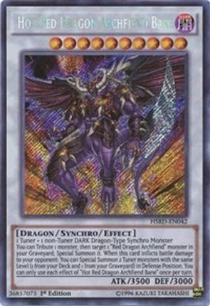 Hot Red Dragon Archfiend Bane (Secret Rare) [HSRD-EN042] 1st Edition