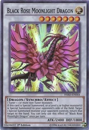 Black Rose Moonlight Dragon (Super Rare) [HSRD-EN044] 1st Edition