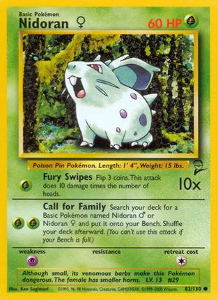 Nidoran F - 82/130 [Base Set 2]