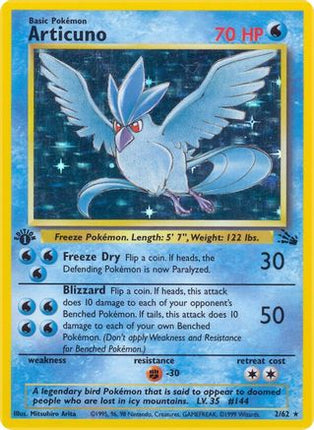 Articuno - 2/62 [Fossil] 1st Edition Holofoil