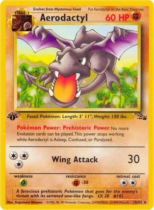 Aerodactyl - 16/62 [Fossil] Unlimited