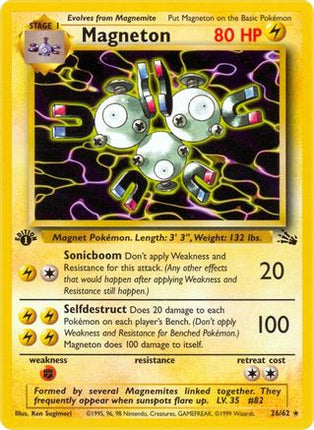 Magneton (26) - 26/62 [Fossil] 1st Edition
