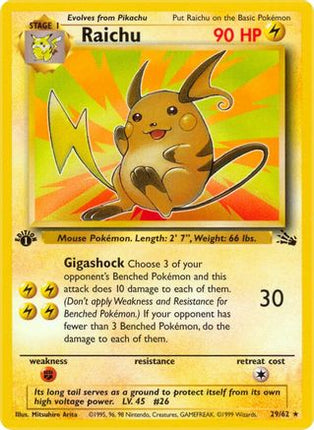 Raichu (29) - 29/62 [Fossil] Unlimited