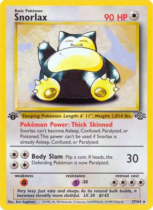 Snorlax (27) - 27/64 [Jungle] Unlimited