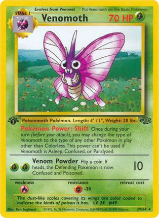 Venomoth - 29/64 [Jungle] 1st Edition