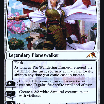 The Wandering Emperor [Kamigawa: Neon Dynasty Promos] Prerelease Foil