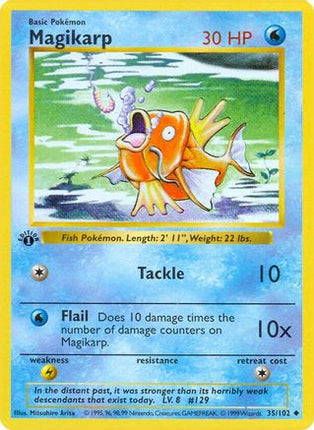 Magikarp - 35/102 [Base Set (Shadowless)] Unlimited