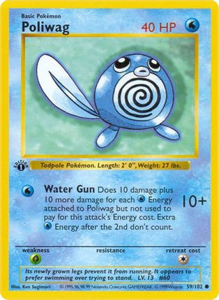 Poliwag - 59/102 [Base Set (Shadowless)] 1st Edition