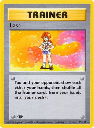 Lass - 75/102 [Base Set (Shadowless)] 1st Edition