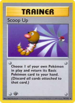 Scoop Up - 78/102 [Base Set (Shadowless)] 1st Edition
