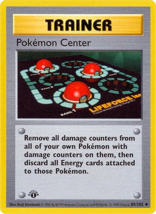 Pokemon Center - 85/102 [Base Set (Shadowless)] Unlimited