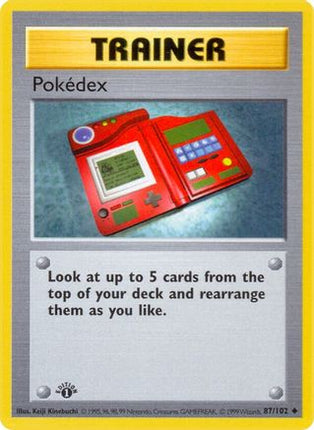 Pokedex - 87/102 [Base Set (Shadowless)] 1st Edition