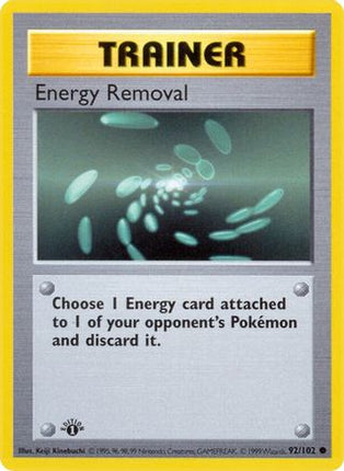 Energy Removal - 92/102 [Base Set (Shadowless)] Unlimited