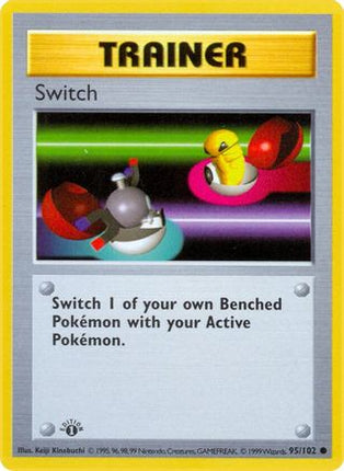 Switch - 95/102 [Base Set (Shadowless)] 1st Edition
