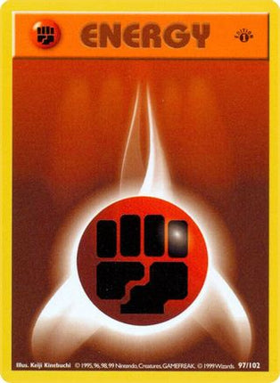Fighting Energy - 97/102 [Base Set (Shadowless)] Unlimited
