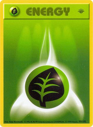 Grass Energy - 99/102 [Base Set (Shadowless)] Unlimited