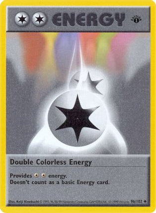 Double Colorless Energy - 96/102 [Base Set (Shadowless)] Unlimited