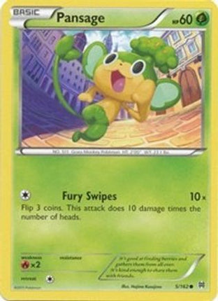 Pansage - 5/106 [XY - BREAKthrough] Reverse Holofoil