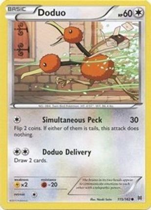 Doduo (115) - 115/106 [XY - BREAKthrough] Reverse Holofoil