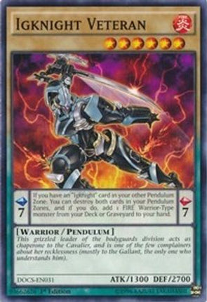 Igknight Veteran (Common / Short Print) [DOCS-EN031] 1st Edition
