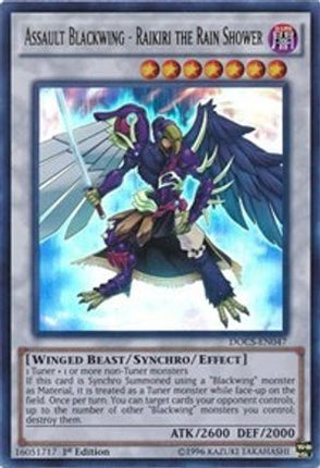Assault Blackwing - Raikiri the Rain Shower (Ultra Rare) [DOCS-EN047] Unlimited