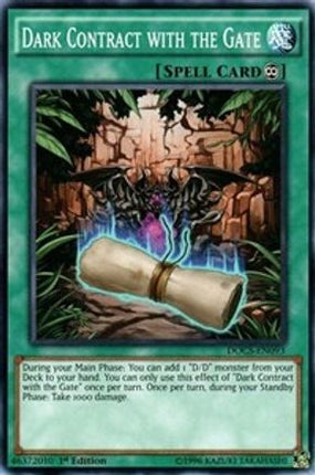 Dark Contract with the Gate (Common / Short Print) [DOCS-EN093] Unlimited