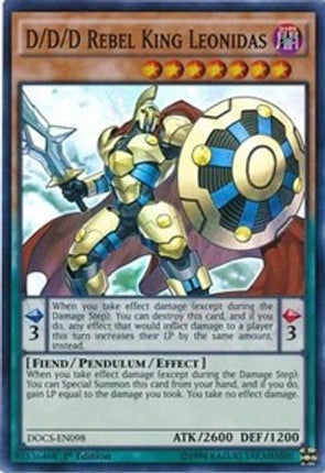 D/D/D Rebel King Leonidas (Super Rare) [DOCS-EN098] Unlimited