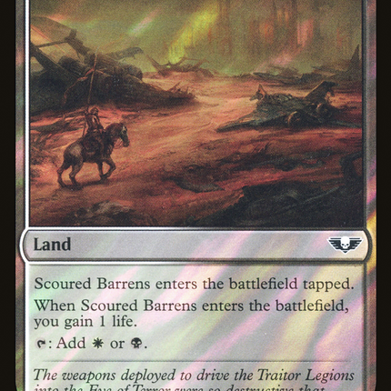 Scoured Barrens [Warhammer 40,000 Commander] Surge Foil