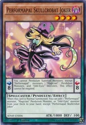Performapal Skullcrobat Joker (Common / Short Print) [SDMP-EN006] Structure Deck: Master of Pendulum 1st Edition