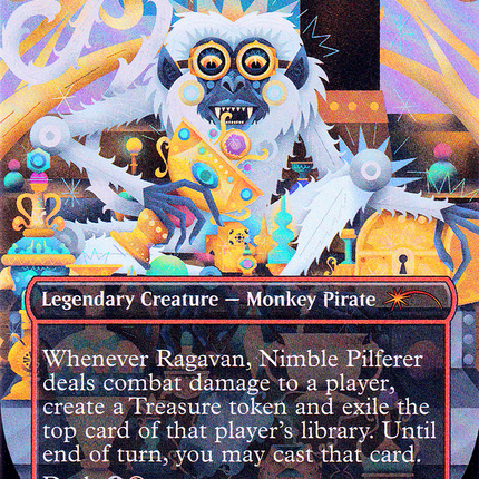 Ragavan, Nimble Pilferer (Borderless) [Secret Lair Showdown] Foil