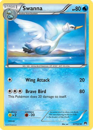 Swanna - 37/106 [XY - BREAKpoint] Reverse Holofoil
