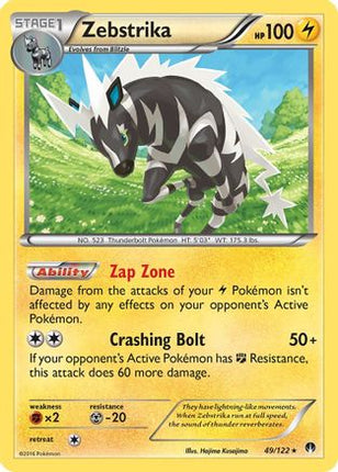 Zebstrika - 49/106 [XY - BREAKpoint] Reverse Holofoil