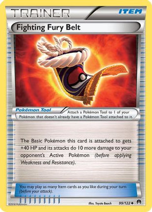 Fighting Fury Belt - 99/106 [XY - BREAKpoint] Reverse Holofoil