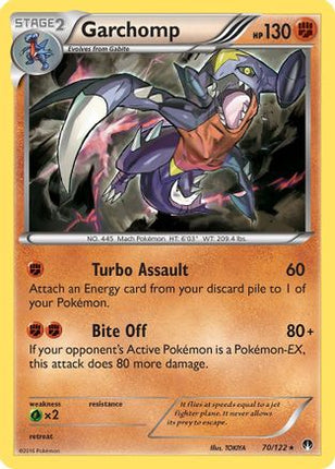 Garchomp - 70/106 [XY - BREAKpoint] Reverse Holofoil