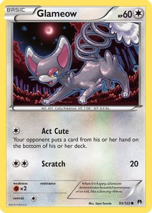 Glameow - 93/106 [XY - BREAKpoint] Reverse Holofoil