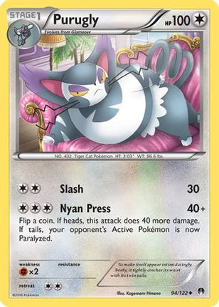 Purugly - 94/106 [XY - BREAKpoint] Reverse Holofoil
