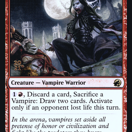 Falkenrath Pit Fighter [Innistrad: Midnight Hunt Promos] Prerelease Foil
