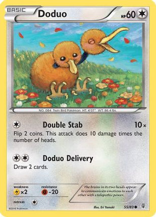 Doduo - 55/83 [Generations] Reverse Holofoil