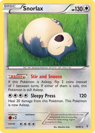 Snorlax - 58/83 [Generations] Reverse Holofoil