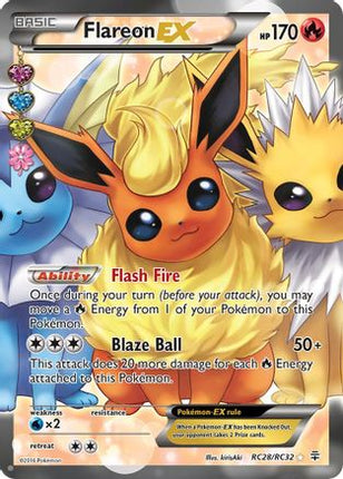 Flareon EX (Full Art) - RC28/RC32 [Generations: Radiant Collection] Holofoil